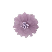 Bunga Daisy Organza Mini Bentuk Tetap 4cm, Aksesoris DIY Bros, Hiasan Rambut, Sepatu, Pakaian