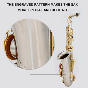 Sources transfrontalières Saxophone Mi bémol Alto <span class=keywords><strong>Saxo</strong></span> Western Instruments à vent Débutant Débutant - Product Image 5