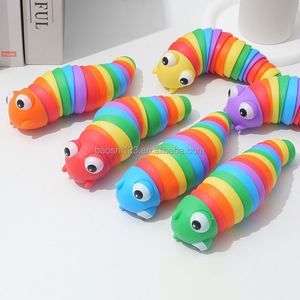 Nuevo Juguete Antiestrés de Simulación de Oruga, Caracol Arcoíris Educativo de Escritorio, Juguete de Descompresión para Niños y Adultos - Product Image 2
