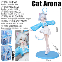 Figurine Blue Archive Chat Arona Blue Demon, Modèle de figurine d'anime 2D, Ornement de collection, Vente en gros