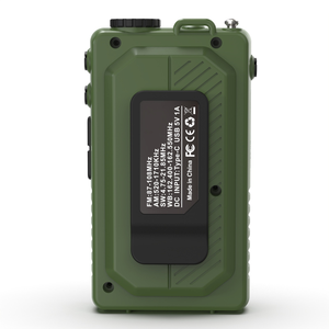 Factory OEM Portable AM FM Digital Radio with Large Display Scan Timer BT Function USB Battery Powered Pocket Outdoor Radio - Product Image 2