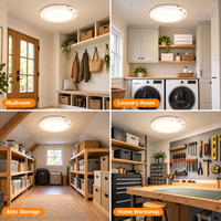 Plafonnier LED rechargeable à détecteur de mouvement, sans fil, alimenté par batterie, magnétique, à intensité variable, avec télécommande, pour placard, escalier, couloir
