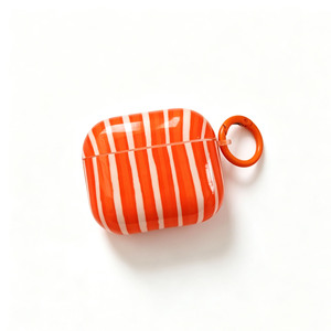Étui brillant à rayures contrastées tendance pour <span class=keywords><strong>Airpods</strong></span> 3 <span class=keywords><strong>Pro</strong></span> 2, housse pour écouteurs sans fil, boîte de charge pour <span class=keywords><strong>Airpods</strong></span> 4 - Product Image 2