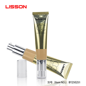 Tubo de bomba de presión sin aire para el cuidado de la piel, crema BB, crema CC, base, cosmético, 30g - Product Image 1