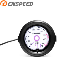 CNSPEED Jauge de température d'huile 2 pouces LCD 7 couleurs avec pointeur virtuel 12V universelle pour voiture - Product Image 1