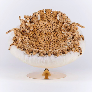 पशु गुड़िया कुर्सी लिविंग रूम अवकाश कुर्सी प्रकाश लक्जरी उन्नत आलसी 360 डिग्री एकल सोफे कुर्सी - Product Image 1