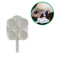 Bâtonnet de test de mastite en plastique pour vaches, plateau de test de lait 4 quarts pour l'équipement d'élevage laitier