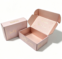 Boîte cadeau en carton ondulé avec estampage à chaud de qualité supérieure, boîte en papier personnalisée pour emballage cosmétique de marque de luxe