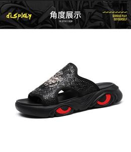 Nouvelles sandales d'été 2025 pour hommes, grande taille, à bout fermé, en cuir véritable – Style chinois tendance, sandales de mode décontractées pour l'extérieur - Product Image 6