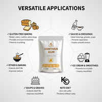 Gomme xanthane non-OGM de qualité alimentaire, épaississant pour pains sans gluten, émulsifiant et stabilisateur, zéro glucides net, fourni par l'usine