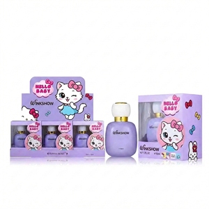 Marca Propia, MOQ 100 Piezas, Etiqueta Privada, Perfume Infantil de 50 ml con Aroma Natural a Frutas, Botella Redonda Azul, Fragancia Segura para Niños - Product Image 1