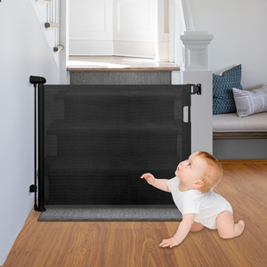 Barrière de sécurité pour bébé, barrière rétractable en maille résistante pour les petits enfants, barrière de sécurité pour bébé - Product Image 1