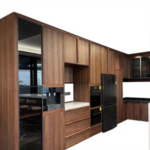 Mobili da Cucina in Legno Massello su Misura per Tutta la Casa, Armadietti in Stile Naturale, Moderni Mobili da Cucina Integrati - Product Image 4