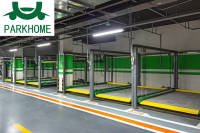 PARKHOME Dört Kolonlu Dikey Kaldırma Araç Park Sistemi Düğme+IC Kartlı Çalışma Hidrolik Silindir Zincirli Tahrik Özel Üretim