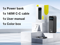 Station d'alimentation portable pour ordinateur portable 140W, charge rapide bidirectionnelle 100W Type-C PD30W, grande capacité 27000mAh, Power Banks USB pour utilisation en extérieur