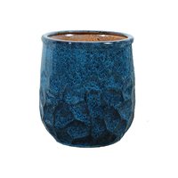 Pot de fleurs en céramique moderne nordique pour intérieur et extérieur, grand pot à texture de pierre émaillée pour jardin vertical à domicile, pots et jardinières