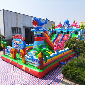 Commercial PVC Mechanical God <strong>of</strong> <strong>War</strong> Jumping Castle Bounce House Inflatable Bouncy Castle Slides Trampoline for Children - Product Image 4