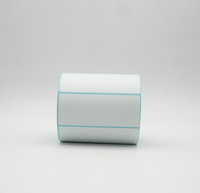 Étiquettes autocollantes en papier thermique imperméable personnalisables 100x40mm, étiquettes d'emballage de supermarché de haute qualité