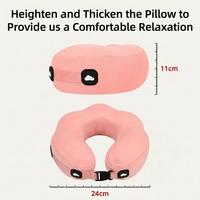 Cuscino da Viaggio Portatile di Alta Qualità, Senza Necessità di Scatola o Custodia, Cuscino a U in Memory Foam, Cotone Delicato sulla Pelle