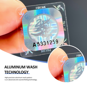 An Ninh Bạc Rửa Nhôm Ba Chiều Sticker Cuộn Tùy Chỉnh Chống-Giả Rõ Ràng Ba Chiều Nhãn Sticker Với Số Nối Tiếp - Product Image 2