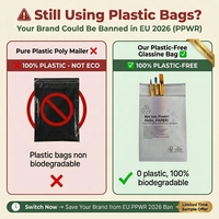 Sacs en papier glassine écologiques, biodégradables, compostables, résistants à l'humidité et recyclables pour l'emballage de vêtements et de cadeaux