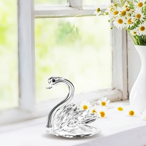 Cigno in Cristallo di Vetro Artigianale Personalizzato per San Valentino e Bomboniere di <span class=keywords><strong>Matrimonio</strong></span> - Product Image 1
