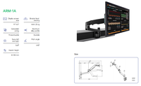 Kesino-Support de moniteur triple ultra-mince de qualité supérieure, réglage de la hauteur du bras, pince pivotante pour écrans d'ordinateur, nouveau produit