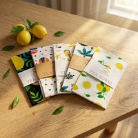 Essuie-tout en coton pur gaufré - Motif floral doux, durable, écologique, hypoallergénique, lavable en machine, multi-usages pour la cuisine