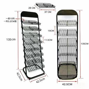 Estante expositor de esmaltes de uñas, organizador de almacenamiento, carrito de pie para salón de uñas, estante de hierro forjado para esmaltes y pegamentos. - Product Image 6