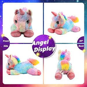Luces nocturnas coloridas que brillan en la oscuridad Festival de cumpleaños Arco Iris LED Unicornio Peluche Iluminado Animal de peluche - Product Image 5