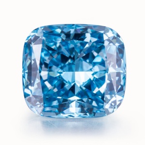 Diamantes Azules Cultivados en Laboratorio de 1 Quilate, Corte Cojín, Claridad VVS, Diamantes Azules CVD Creados en Laboratorio - Product Image 1