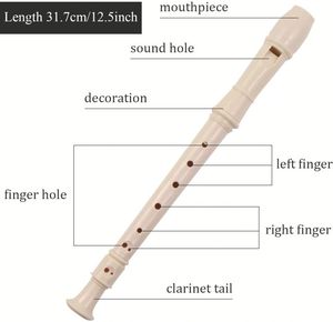 8 Holes Diatonic Recorder Flute for Kids Beginners, Easy to <strong>Learn</strong> German <strong>Method</strong>, Educational Musical Instrument for School Class - Product Image 2