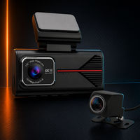 Caméra embarquée ES03 2 canaux 4K avec écran tactile IPS 3,69 pouces, WiFi, GPS, Time Lapse, moniteur de stationnement, DVR de voiture OEM