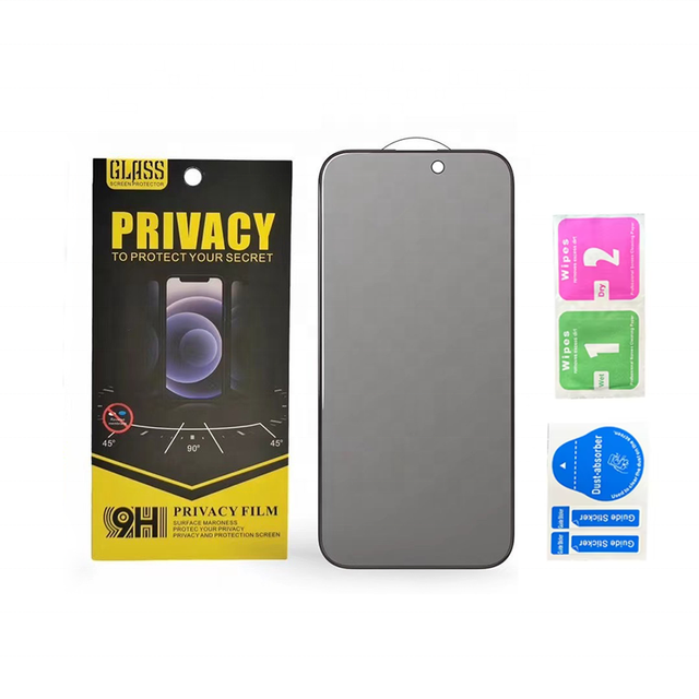 9H Anti-Spy Privacy Tempered Glass Anti-Blue Protective Film for 17 16Pro Max Anti-Shock 2.5D Radiant Mobile Phone Accessory