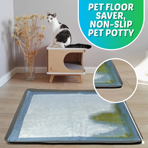 Support pour tapis de propreté pour chiens, en silicone, avec rebord surélevé anti-déversement et antidérapant, pour l'apprentissage de la propreté des chiots - Product Image 4