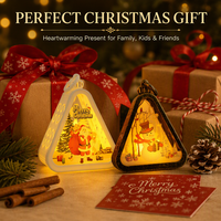Lanterne de Noël LED à lumière ambrée chaude, décorative suspendue avec anneau pour arbre de Noël, maison, fête, vente en gros