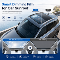 Película Eléctrica Gris para Atenuación de Ventanas con Tamaños Personalizables, Compatible con Todos los Modelos de Automóviles, Tinte para Ventanas de Auto