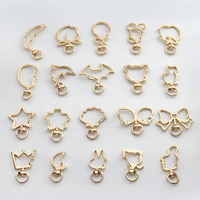 Porte-clés personnalisés en gros, en forme de cœur, en alliage métallique, avec mousqueton, anneaux porte-clés, fermoir homard, pendentif, accessoires de bijoux cadeaux