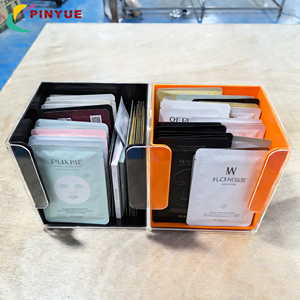 Boîte <span class=keywords><strong>de</strong></span> présentation <span class=keywords><strong>de</strong></span> masques faciaux en acrylique portable pour <span class=keywords><strong>magasin</strong></span> <span class=keywords><strong>de</strong></span> détail, comptoir personnalisé, boutique <span class=keywords><strong>de</strong></span> cosmétiques - Product Image 3