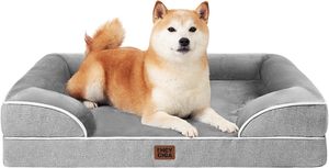 Modern Rectangle <strong>Dog</strong> <strong>Beds</strong> <strong>for</strong> Extra Large <strong>Dogs</strong> Waterproof Memory Foam Non-Slip Washable Removable Cover - Product Image 2