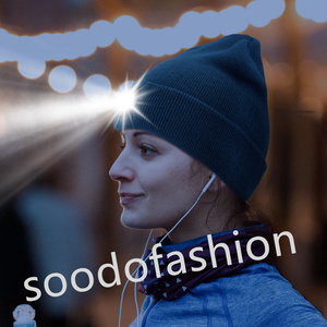 2024 nouveau chapeau chaud lumineux Led personnalisé à la mode course de nuit éclairage de cyclisme garder les chapeaux de <span class=keywords><strong>lampe</strong></span> au chaud et à l'épreuve du froid - Product Image 2