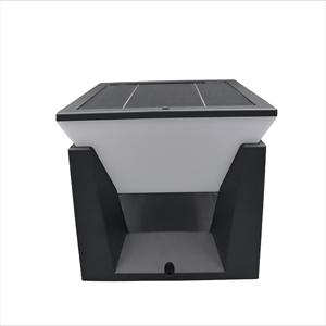 Moderno IP65 impermeable LED linterna <span class=keywords><strong>Solar</strong></span> blanco cálido al aire libre Pilar luz para jardín patio <span class=keywords><strong>Panel</strong></span> <span class=keywords><strong>Solar</strong></span> alimentado - Product Image 2