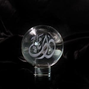 Chất lượng cao Blingbling trong suốt K9 pha lê bóng rõ ràng trống Glass Sphere với tùy chỉnh 3D khắc laser logo - Product Image 6