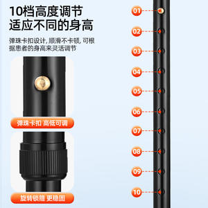 Bastones de Caminata Plegables de Aleación de Aluminio, Muletas Dobles Estilo Brazo, Antideslizantes, Resistentes, para Deportes al Aire Libre, Senderismo, Venta al por Mayor - Product Image 2