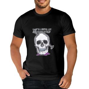 Eso <span class=keywords><strong>es</strong></span> un lote horrible, jarabe para toser, camiseta personalizada para hombre, estampado de Calavera, 100% algodón, Manga corta transpirable ecológica - Product Image 3