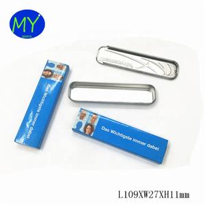 Hojalata de grado alimenticio personalizada, almacenamiento de metal, embalaje de regalo, cajas de lata deslizantes de Thomapyrin, importante Das Wichtigte Immer <span class=keywords><strong>Daber</strong></span> Tin - Product Image 4
