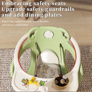Cheval à bascule 4-en-1 en plastique pour intérieur et extérieur, jouet à chevaucher pour tout-petits, trotteur bébé avec roues - Product Image 5