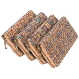 กระเป๋าสตางค์ผู้หญิงแบบยาวทำจากหนังไม้ก๊อกลายการ์ตูนผลิตจากวัสดุธรรมชาติ - Product Image 1
