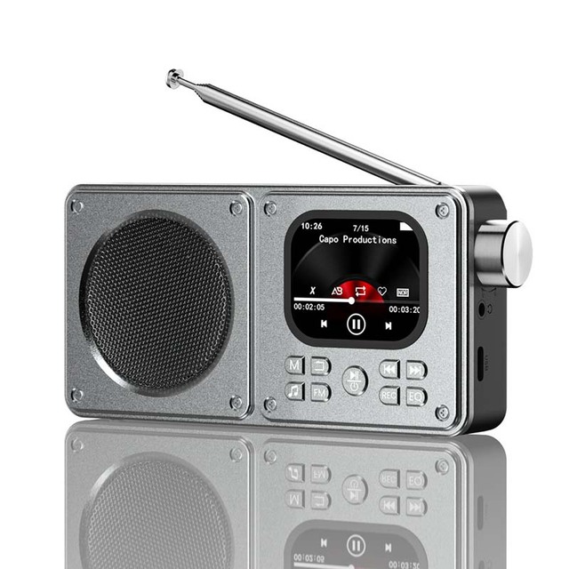 Portable FM Radio Radios Receiver Vintage BT Speaker TF Card USB MP3 Music Player Recorder With LCD screen display