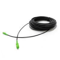 Rakitan kabel SC APC kustom 1M/2M/3M/5M/10M/20M/30M/50M luar ruangan IP67 kabel Jumper serat optik tahan air G657A2